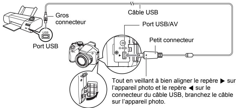 CASIO EX-FH2OBKECA - Raccordement de l'appareil photo à une imprimante - 1