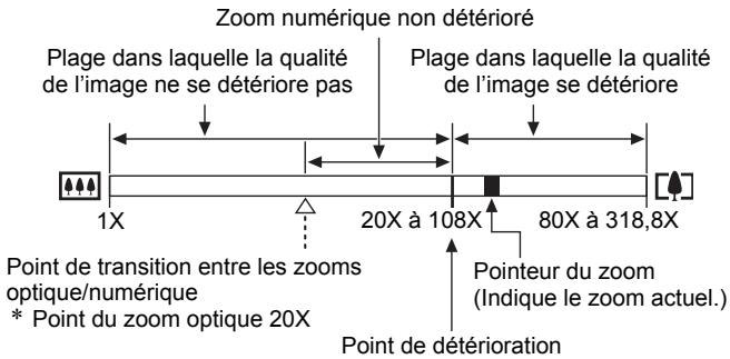 CASIO EX-FH2OBKECA - Point de transition entre le zoom optique et le zoom numérique - 2