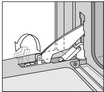 MIELE DG5080TITANE - Comment décrocher la porte - 1