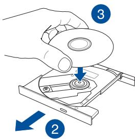 ASUS R540YA-GH576T - Insérer un disque optique - 2