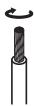 DENON DM41BHBK - Connexion des cables d'enceinte - 1