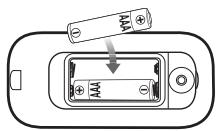 OMRON OMHO2Z1EW - Étape 1 - insérez les piles - 2