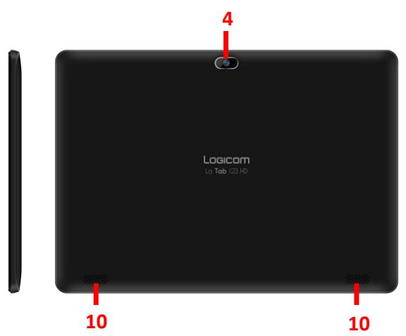 LOGICOM Tab 123 HD - Descriptif de la Tablette. - 2