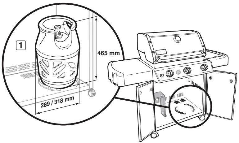 WEBER GENESIS S670 - Installation à l'intérieur du meuble - 1