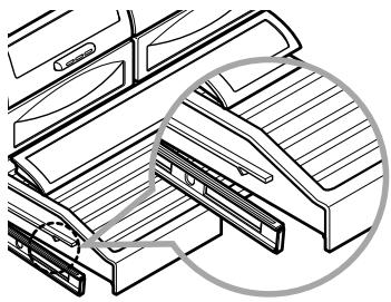 LG-GOLDSTAR GR-F2189 - Pour réinstaller le Glide N Serve (Glissez et servez): - 1