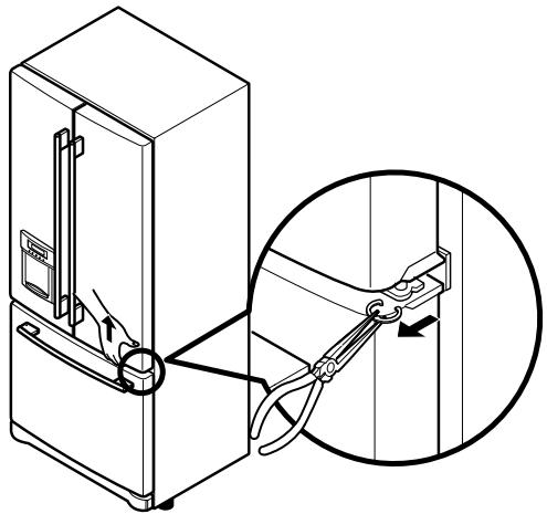 LG-GOLDSTAR GR-F2189 - Alignement de la porte - 1