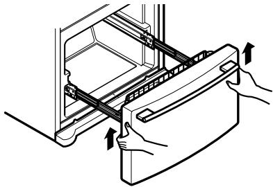 LG-GOLDSTAR GR-F2189 - Extraction du tiroir détachable - 3