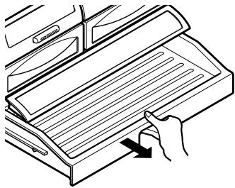 LG-GOLDSTAR GR-F2189 - Pour enlever le Glide N Serve (Glissez et servez): - 1