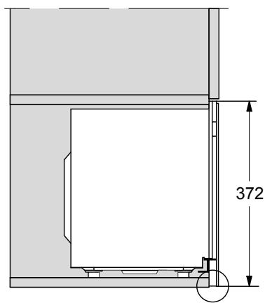 MIELE M 2224 SC - Vue latérale du meuble haut - 1