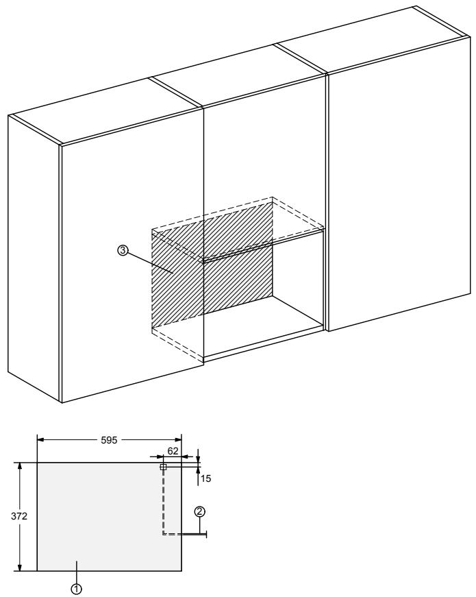 MIELE M 2224 SC - Raccordement meuble haut M 2234 SC - 1
