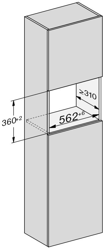MIELE M 2224 SC - Encastrement en colonne - 1