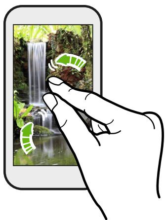 HTC DESIRE 310 BLANC - Faire glisser avec deux doigts - 2