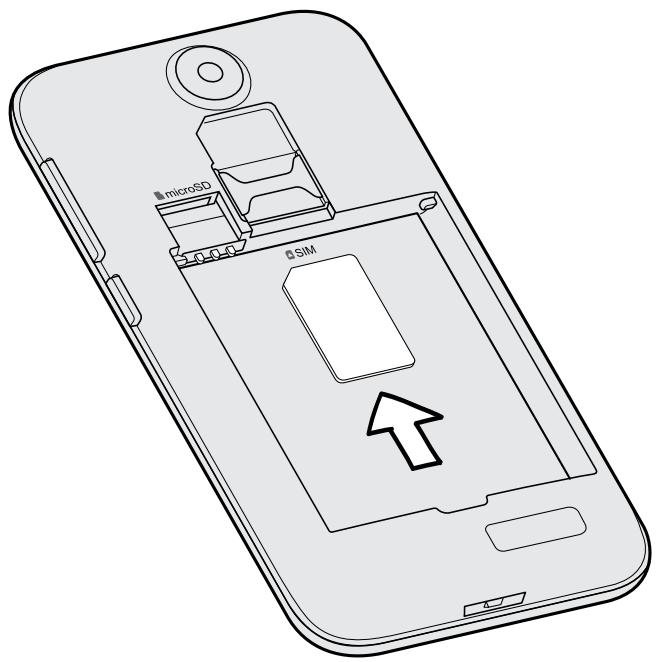 HTC DESIRE 310 BLANC - Insertion de la carte SIM - 2