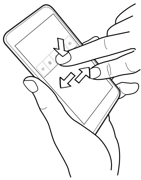 HTC DESIRE 310 BLANC - Déplacer un widget ou une icône - 1