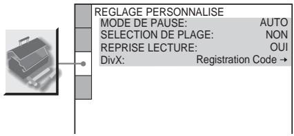 SONY DAV-DZ700FW - [REGLAGE PERSONNALISE] - 1
