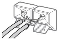 SONY DAV-DZ700FW - Exemples de mauvaises positions des cordons des enceintes - 2