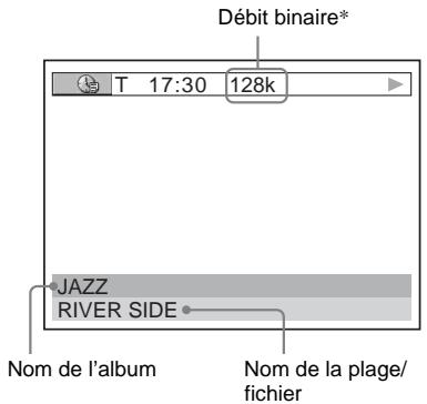 SONY DAV-DZ700FW - Pour vérifier le texte d'un CD de données (audio MP3/video DivX)/DVD de données (video DivX) - 1