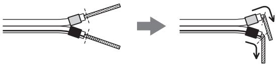 SONY DAV-DZ700FW - Pour raccorder les cordons des enceintes - 1