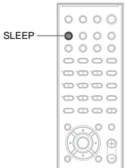 SONY DAV-DZ700FW - Utilisation de la minuterie d'endormissement - 1