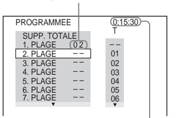 SONY DAV-DZ700FW - Sélectionnéz la plage à programmer. - 1