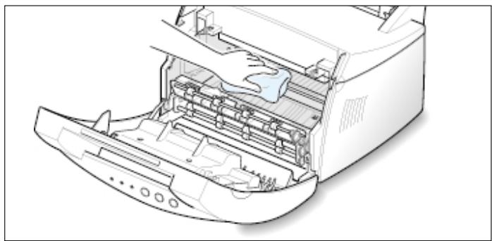 SAMSUNG ML-1200 - Nettoyage de l'intérieur de l'imprimante - 1