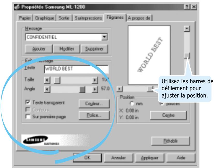 SAMSUNG ML-1200 - Pour creer ou editor un filigrane - 1
