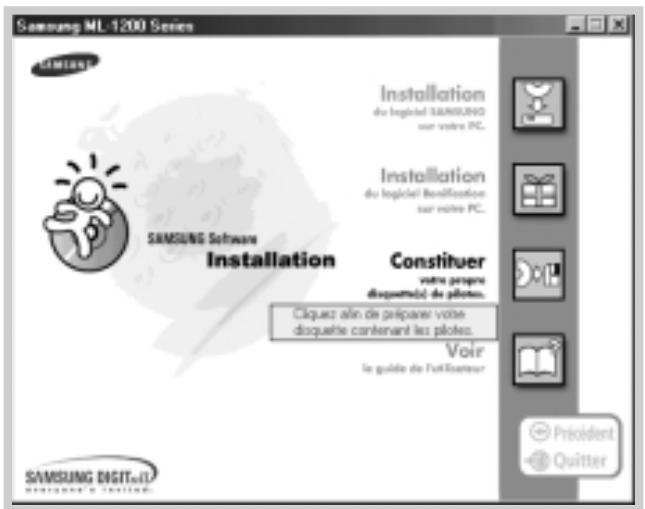 SAMSUNG ML-1200 - Creation des disquettes d'installation - 2