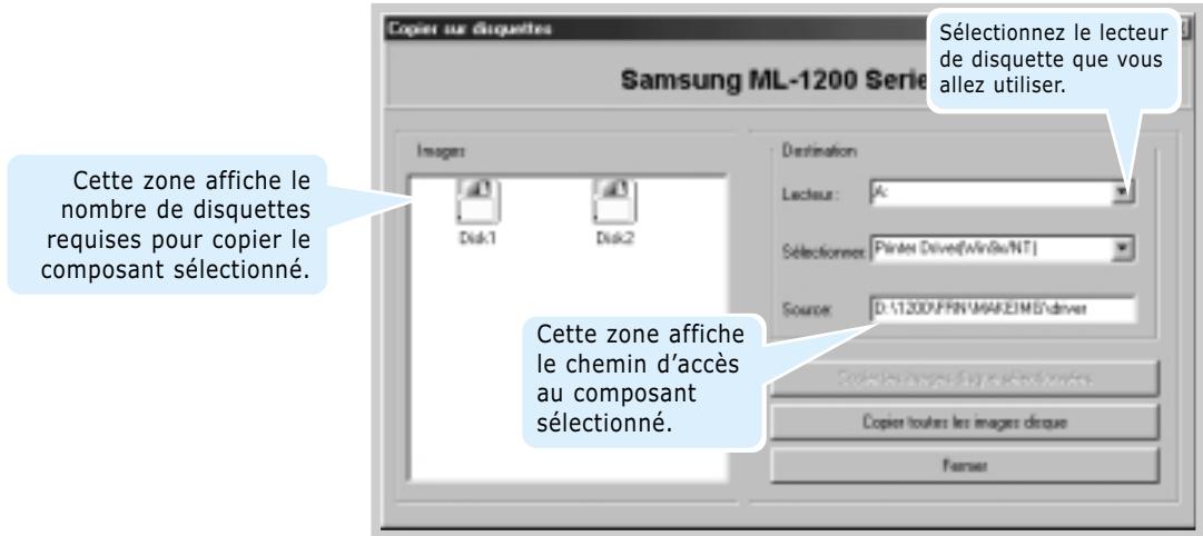 SAMSUNG ML-1200 - Creation des disquettes d'installation - 3