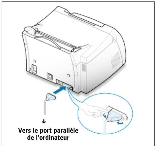 SAMSUNG ML-1200 - Connexion à l'ordinateur à l'aide d'un cable parallele (Uniquement ML-1210) - 1