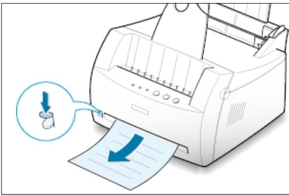 SAMSUNG ML-1200 - Utilisation de la fente de sortie face vers le haut - 1