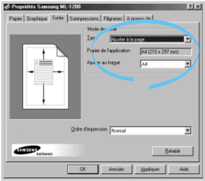 SAMSUNG ML-1200 - Impression d'un document sur un format de papier spécifique - 2