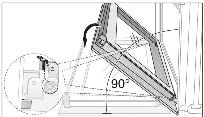 ARTHUR MARTIN FE 3414 WC - Accrochage de la porte du four - 2
