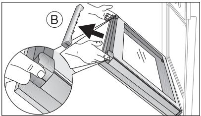 ARTHUR MARTIN FE 3414 WC - Démontage de la vitre de la porte - 4