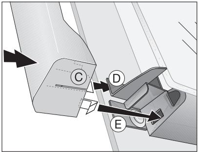 ARTHUR MARTIN FE 3414 WC - Montage de la valve de la porte - 4
