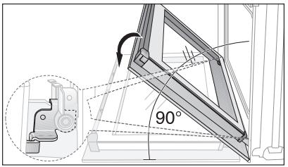 ARTHUR MARTIN FE 3414 WC - Décrochage de la porte du four - 1