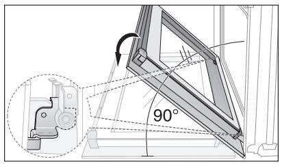 ARTHUR MARTIN FE 3414 WC - Démontage de la vitre de la porte - 1
