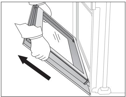 ARTHUR MARTIN FE 3414 WC - Décrochage de la porte du four - 4