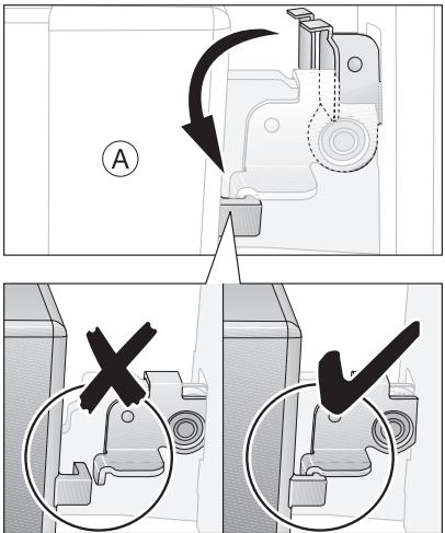 ARTHUR MARTIN FE 3414 WC - Accrochage de la porte du four - 3