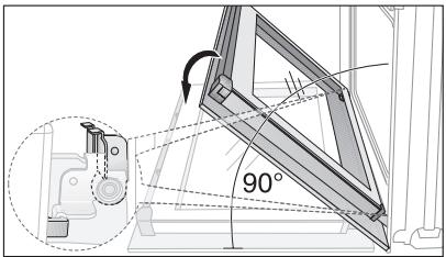 ARTHUR MARTIN FE 3414 WC - Montage de la valve de la porte - 6