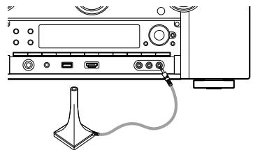 MARANTZ SR7008SG - Connectez le microphone de mesures et de configuration sur la prise SETUP MIC de cet apparéil. - 1