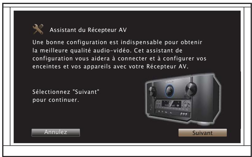 MARANTZ SR7008SG - Suívez les instructions de l'assistant de configuration à l'écran - 2