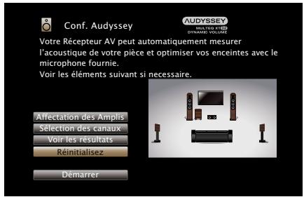 MARANTZ SR7008SG - Retour aux réglages "Conf. Audyssey®" - 1