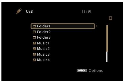 MARANTZ SR7008SG - Lecture des fichiers d'un dispositif mémoire USB - 1