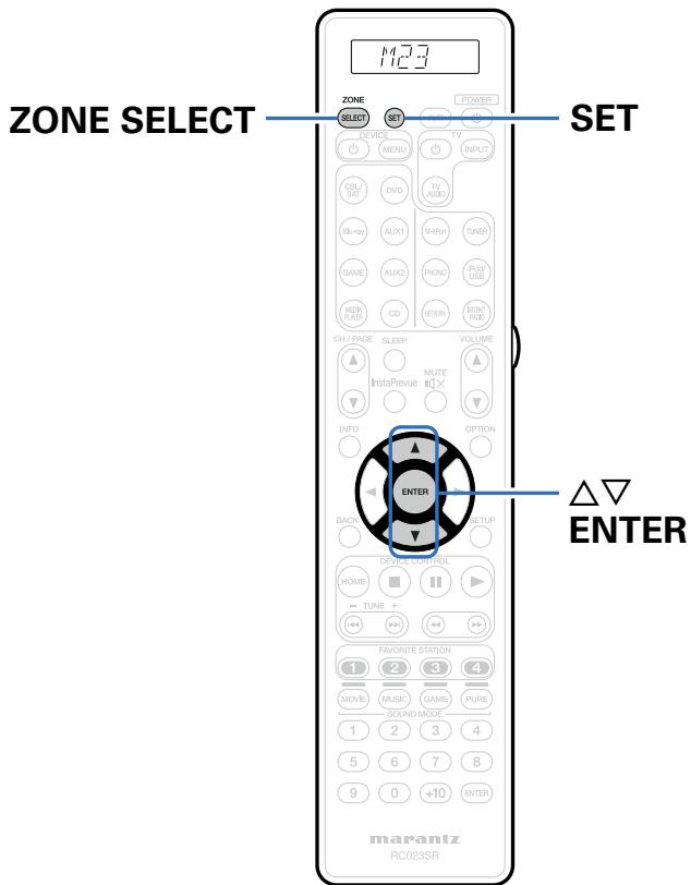 MARANTZ SR7008SG - Specification de la zone utilisée avec la télécommande - 1