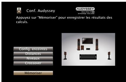 MARANTZ SR7008SG - Sélectionner "Mémoriser" et appuyez ensuite sur ENTER. - 1