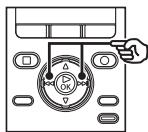 OLYMPUS DM-901 - Utilisez la touche  l ou  pour selectionner la marque que vous souhaitez supprimer. - 1