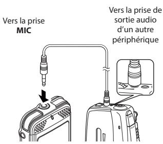 OLYMPUS DM-901 - Enregistrement du son d'un autre péripérisque avec cet enregistreur - 1