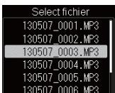 OLYMPUS DM-901 - Quand [1fichier] est selectionné : - 1