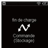 OLYMPUS DM-901 - Le chargement est terminé lorsque [fin de charge] s'affiche. - 1