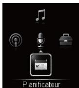 OLYMPUS DM-901 - Fonctionnement de l'écran de planification - 2